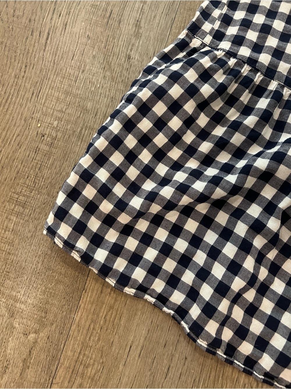 Lane Bryant Navy Blue + White Gingham Midi Dress with Ruffle Hem. Size: L/XL - Picture 2 of 11